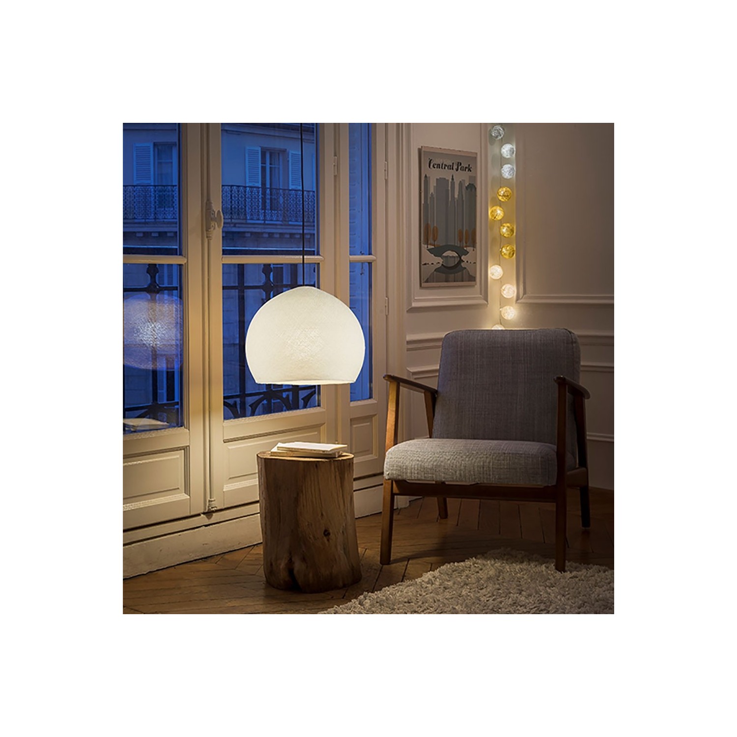 The Foldi Shade | Small Dome Pendant Lampshade | Modern Elegance