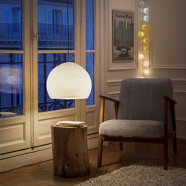 The Foldi Shade | Small Dome Pendant Lampshade | Modern Elegance
