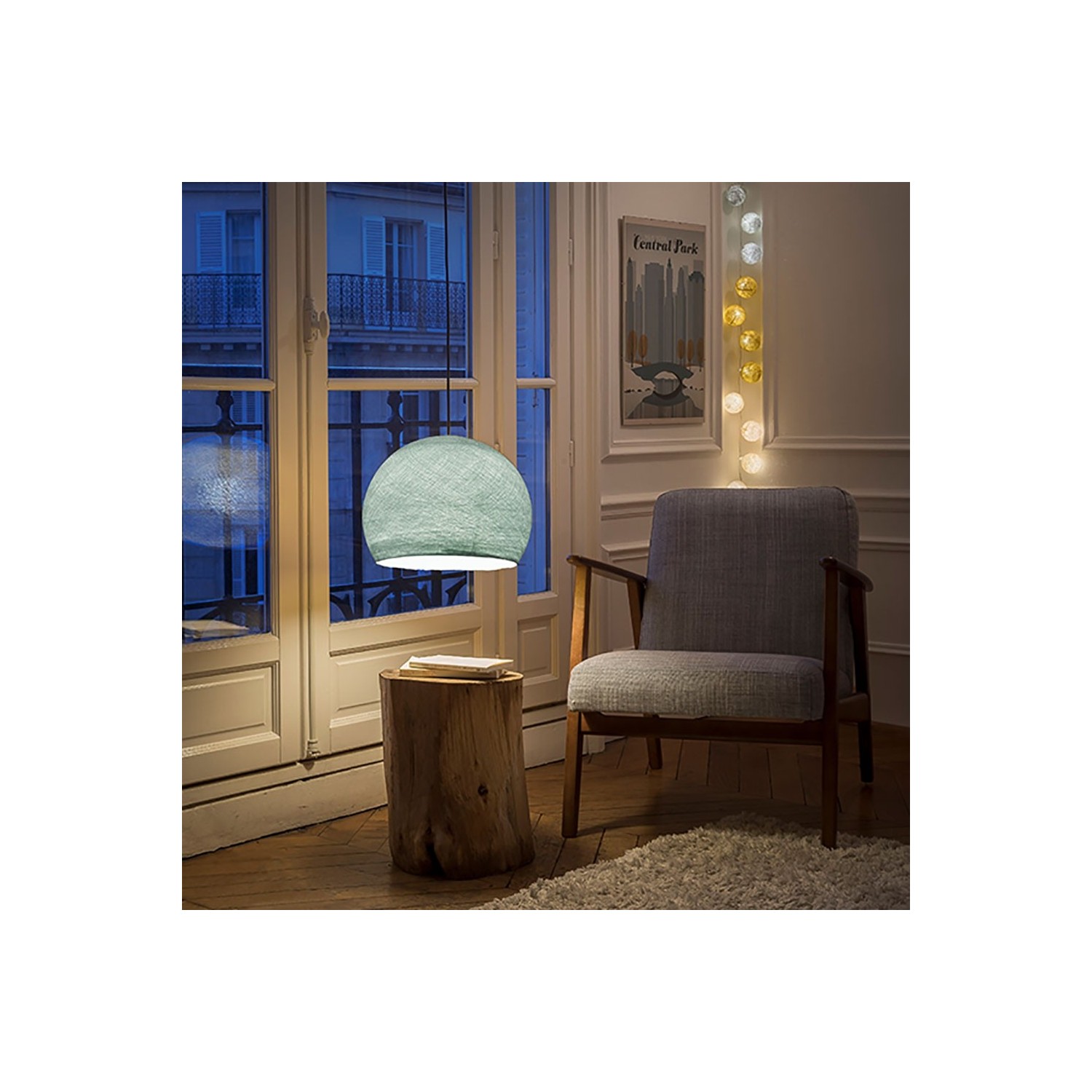 The Foldi Shade | Small Dome Pendant Lampshade | Modern Elegance