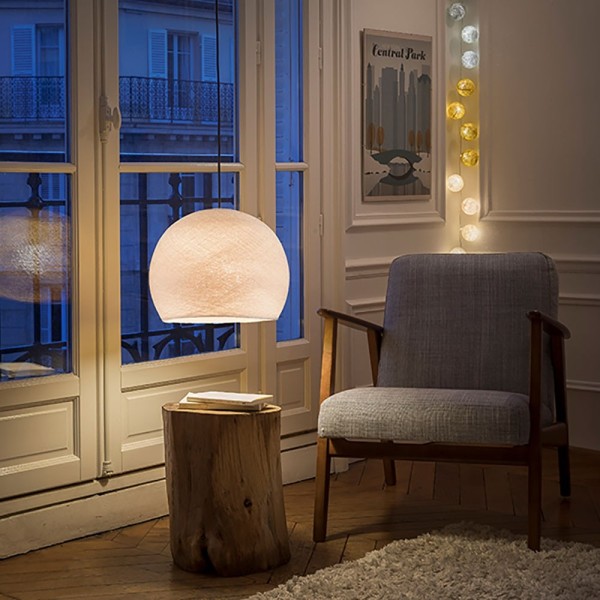 The Foldi Shade | Small Dome Pendant Lampshade | Modern Elegance