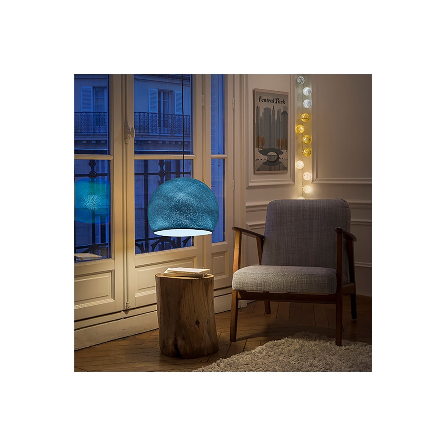 The Foldi Shade | Small Dome Pendant Lampshade | Modern Elegance