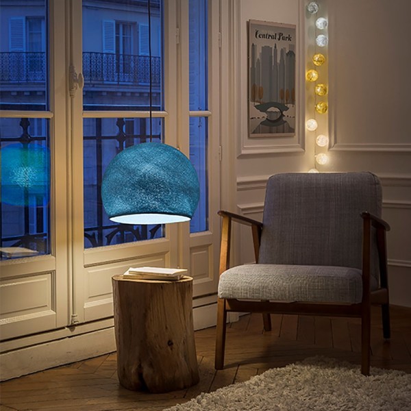 The Foldi Shade | Small Dome Pendant Lampshade | Modern Elegance