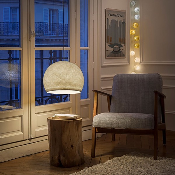 The Foldi Shade | Small Dome Pendant Lampshade | Modern Elegance