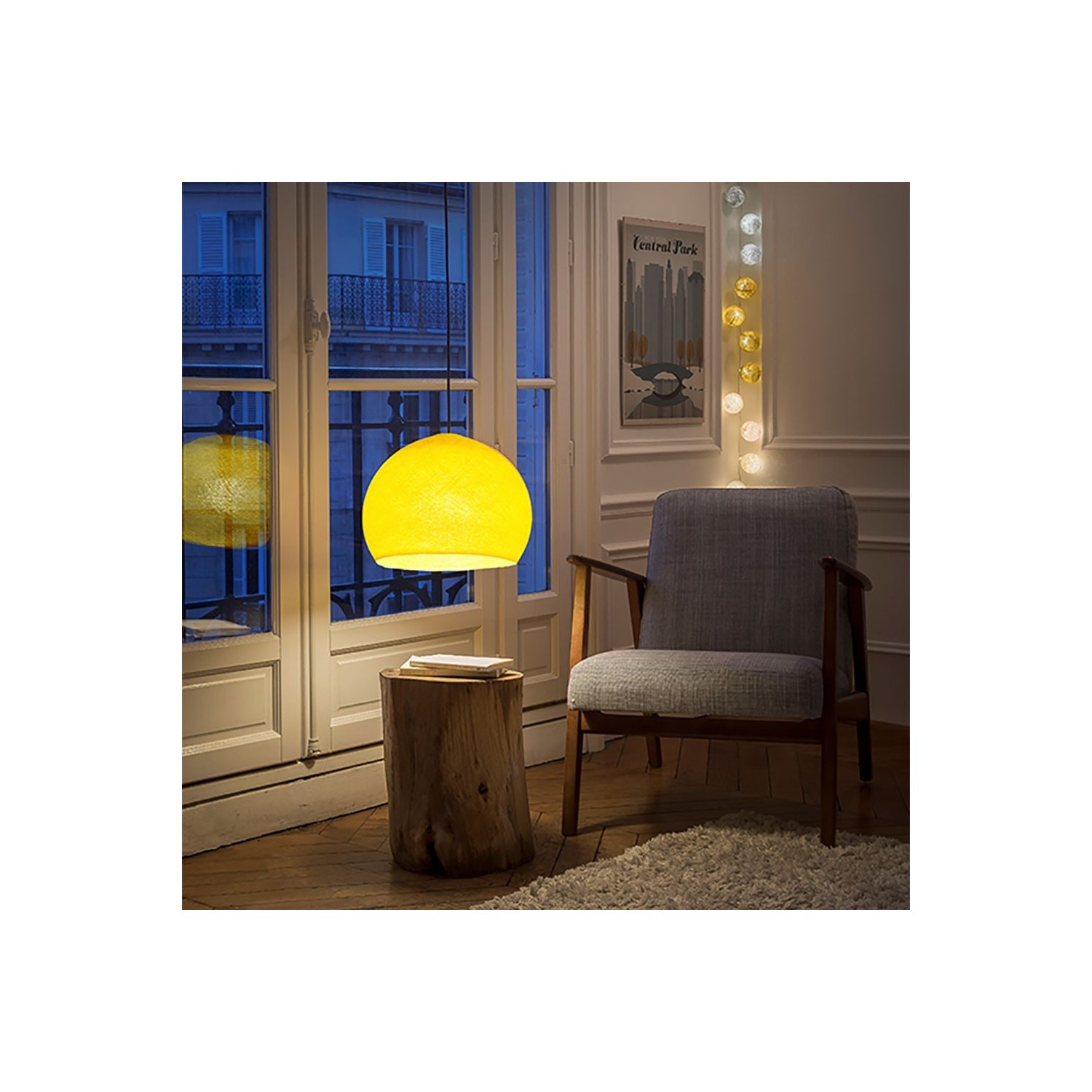 The Foldi Shade | Small Dome Pendant Lampshade | Modern Elegance