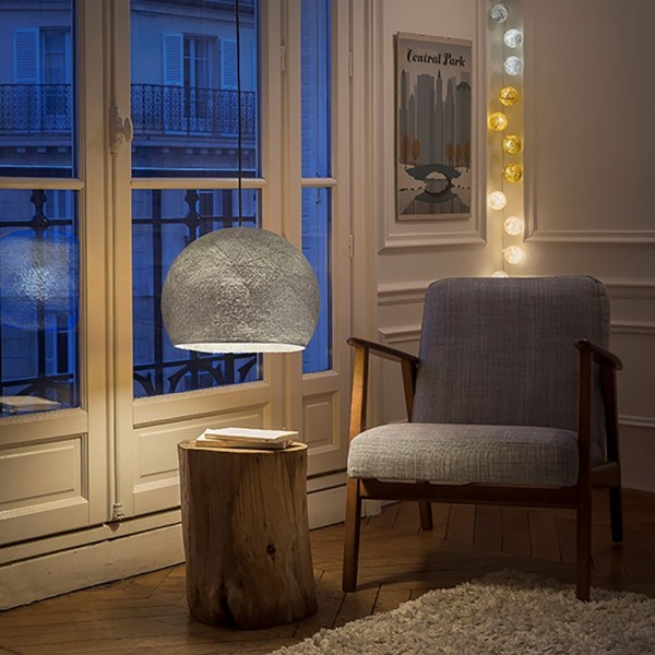 The Foldi Shade | Small Dome Pendant Lampshade | Modern Elegance