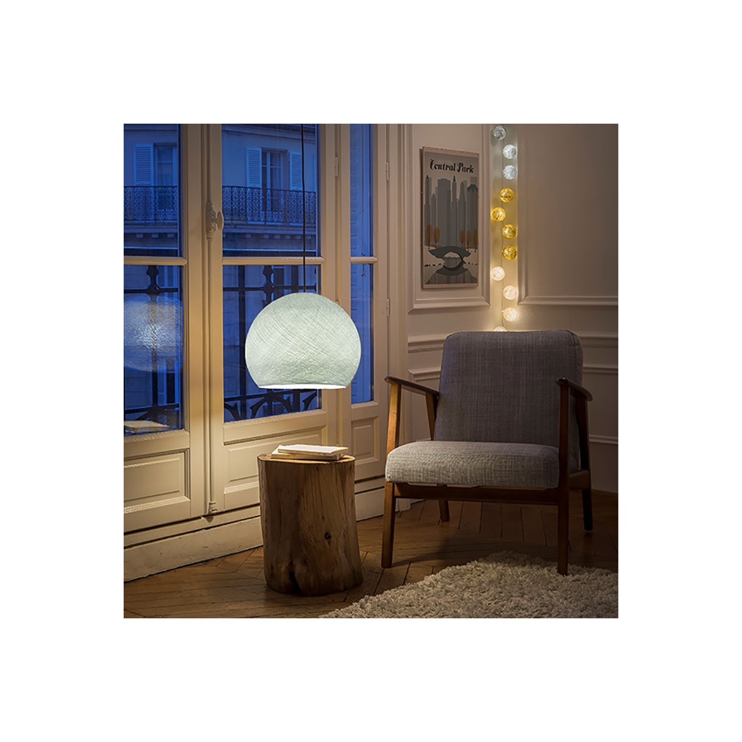 The Foldi Shade | Small Dome Pendant Lampshade | Modern Elegance