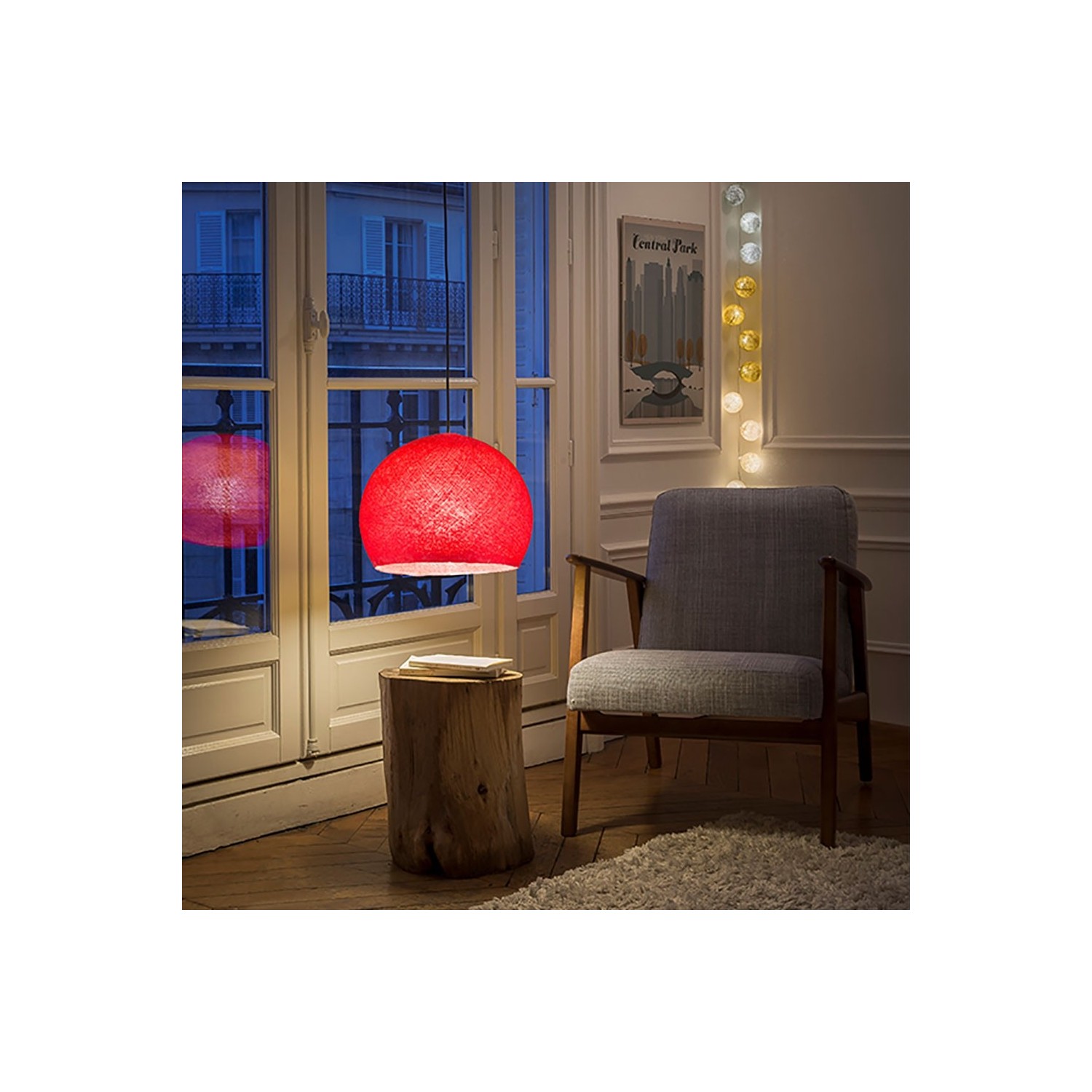 The Foldi Shade | Small Dome Pendant Lampshade | Modern Elegance