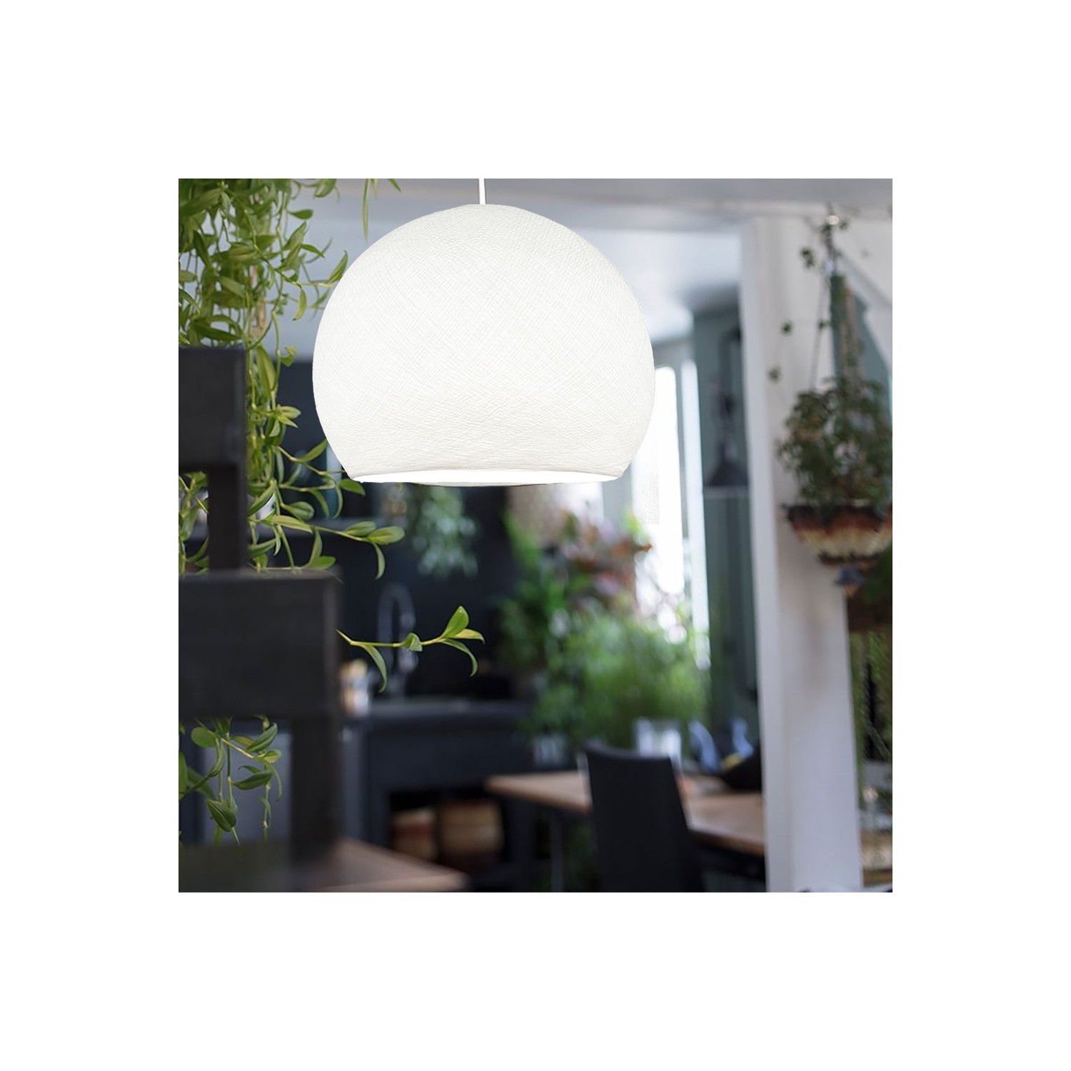 The Foldi Shade | Small Dome Pendant Lampshade | Modern Elegance