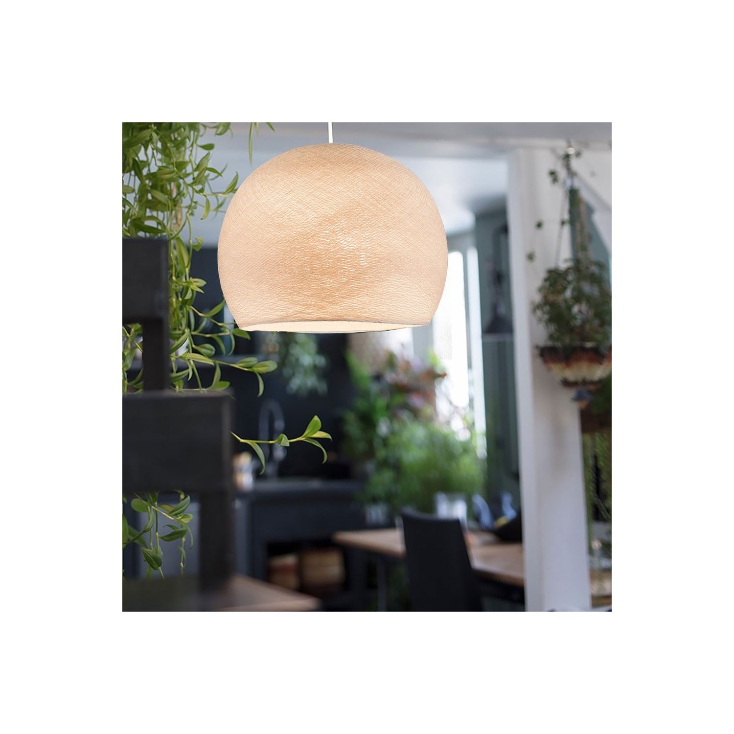The Foldi Shade | Small Dome Pendant Lampshade | Modern Elegance