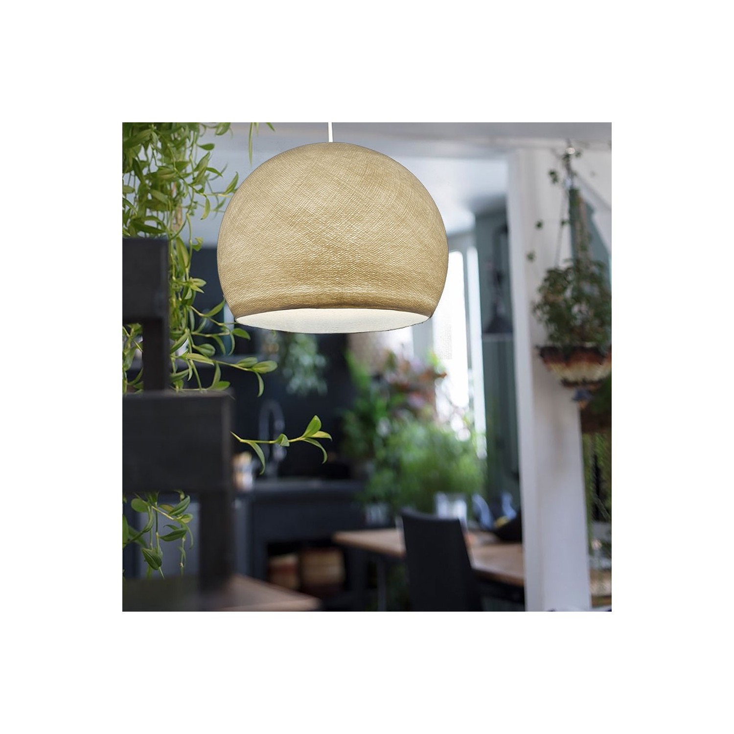 The Foldi Shade | Small Dome Pendant Lampshade | Modern Elegance