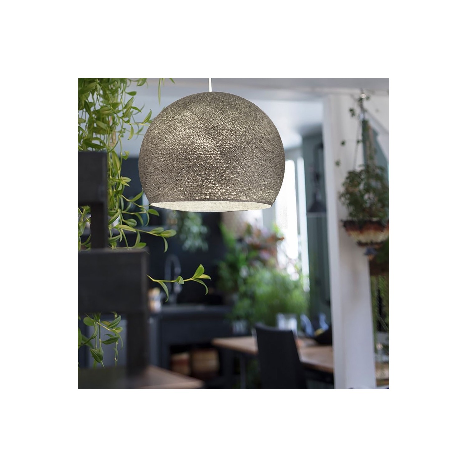 The Foldi Shade | Small Dome Pendant Lampshade | Modern Elegance