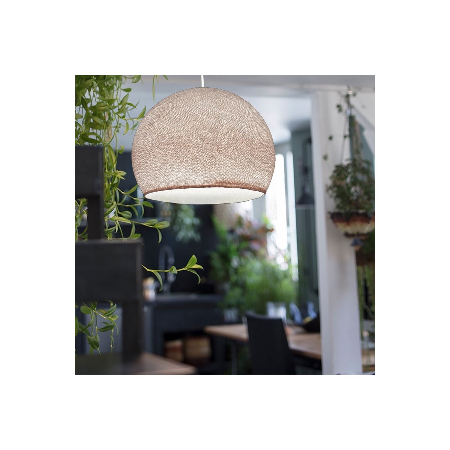 The Foldi Shade | Small Dome Pendant Lampshade | Modern Elegance