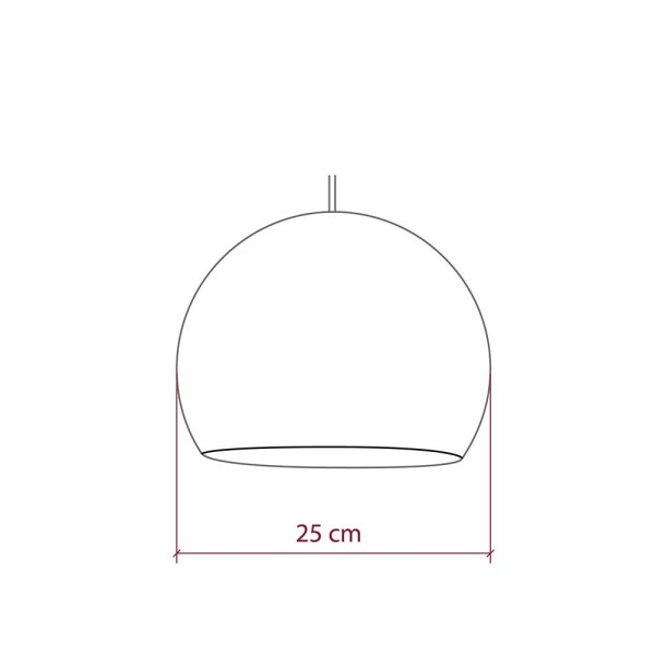 The Foldi Shade | Small Dome Pendant Lampshade | Modern Elegance