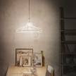 Pendant lamp with textile cable, Sonar lampshade and metal details