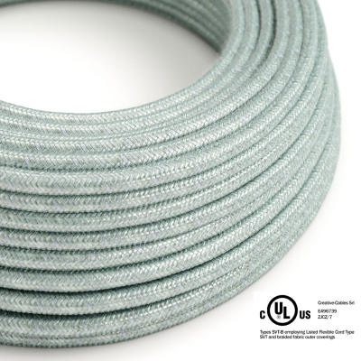 Blue Haze Cotton covered Round electric cable - RX12