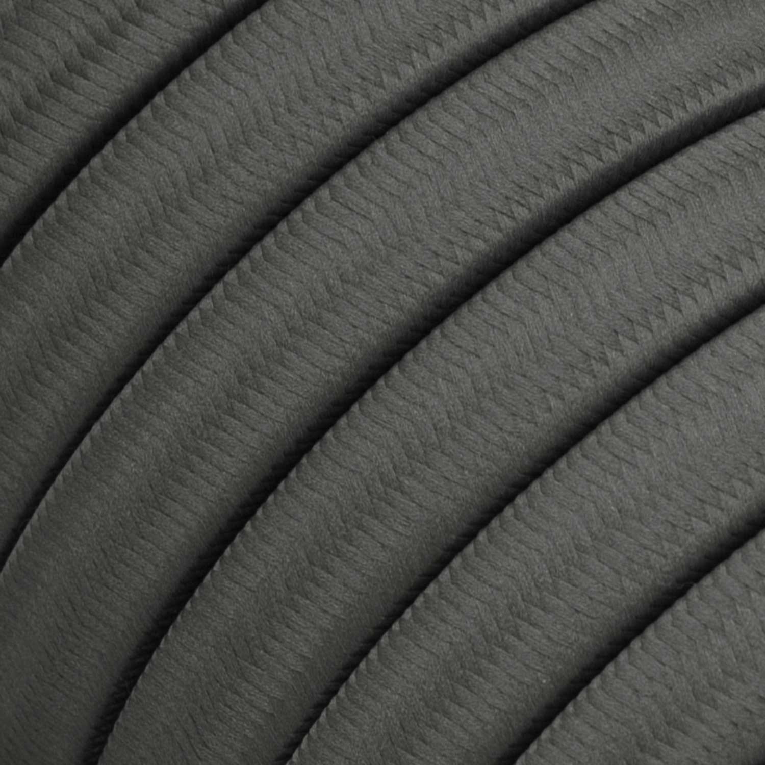 Electric Cable Color Cord for Custom String Lights, covered by Rayon fabric Grey (CM03)