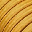 Electric Cable Color Cord for Custom String Lights, covered by Rayon fabric Gold (CM05)