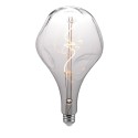 LED Light Bulb Smoky Bumped Teardrop 5W 350Lm E26 2200K Dimmable - Teardrop 165B