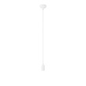 Colourful silicone suspension lamp with fabric cable