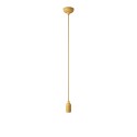 Colourful silicone suspension lamp with fabric cable