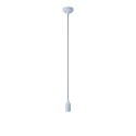 Colourful silicone suspension lamp with fabric cable