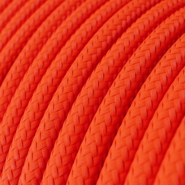 Colourful silicone suspension lamp with fabric cable