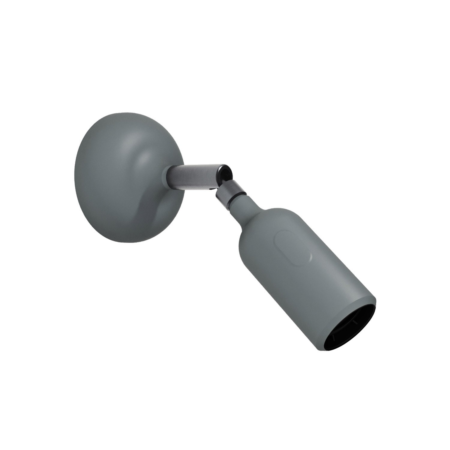 Silicone Fermaluce lamp with joint and built-in switch - Grey