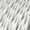 White Rayon covered Twisted electric cable 2x18 AWG - TM01