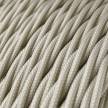 Ivory Rayon covered Twisted electric cable 2x18 AWG - TM00