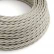 Ivory Rayon covered Twisted electric cable 2x18 AWG - TM00