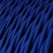 Blue Rayon covered Twisted electric cable 2x18 AWG - TM12