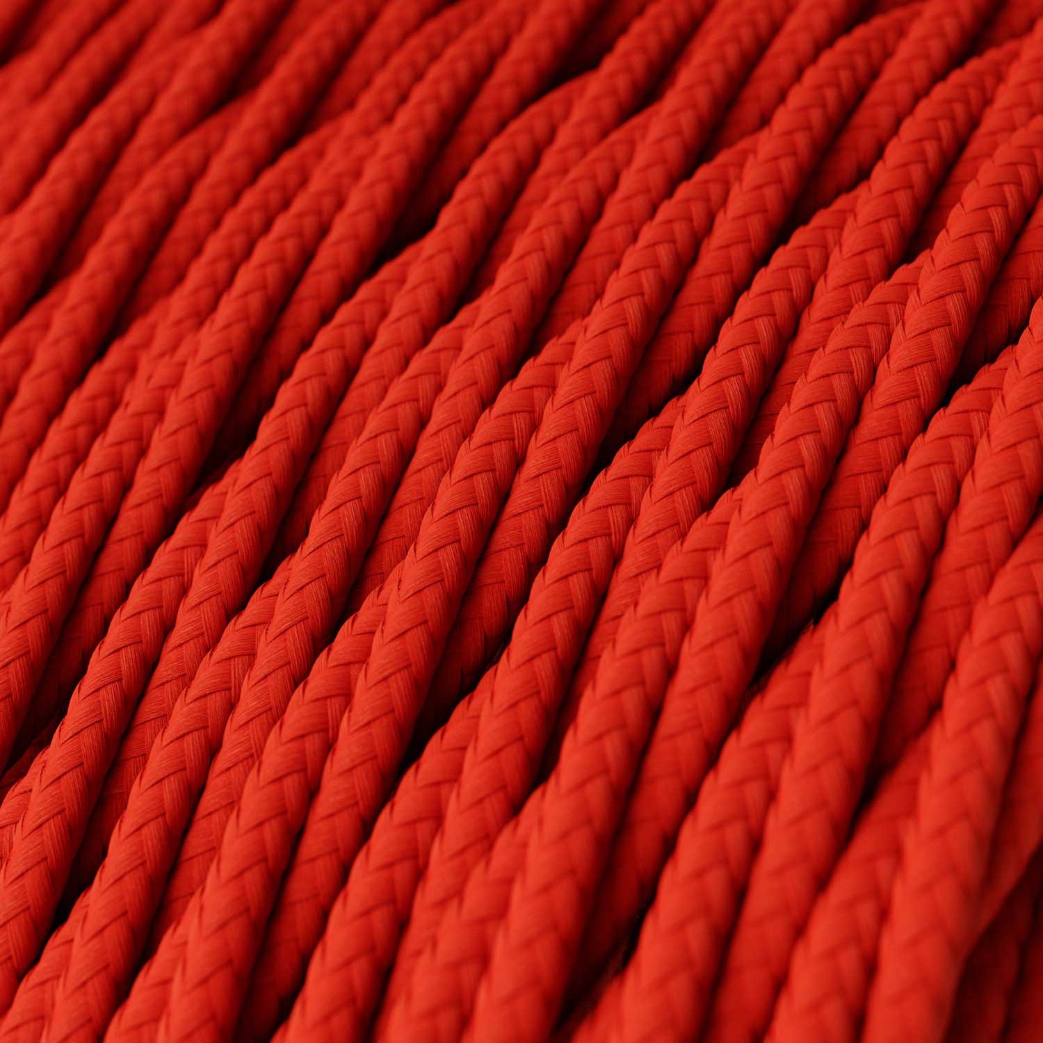 Red Rayon covered Twisted electric cable 2x18 AWG - TM09