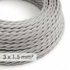 Extension Cord - Twisted Silver Rayon TM02 - 15/3 AWG