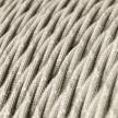 Natural Linen covered Twisted electric cable 2x18 AWG - TN01