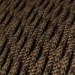 Brown Linen covered Twisted electric cable 2x18 AWG - TN04