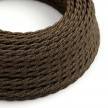 Brown Linen covered Twisted electric cable 2x18 AWG - TN04