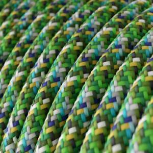 Pixel Green covered Round electric cable 3x18 AWG - RX05