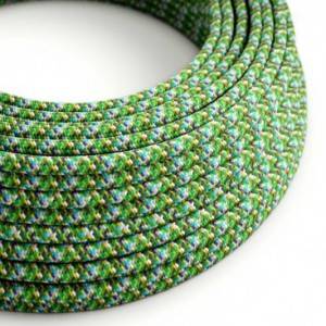 Pixel Green covered Round electric cable 3x18 AWG - RX05