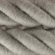 3XL Rope electrical wire 18/3 AWG wire inside. Natural Linen Fabric. 30mm.