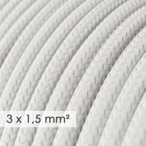 Extension Cord - Round White Rayon RM01 - 15/3 AWG