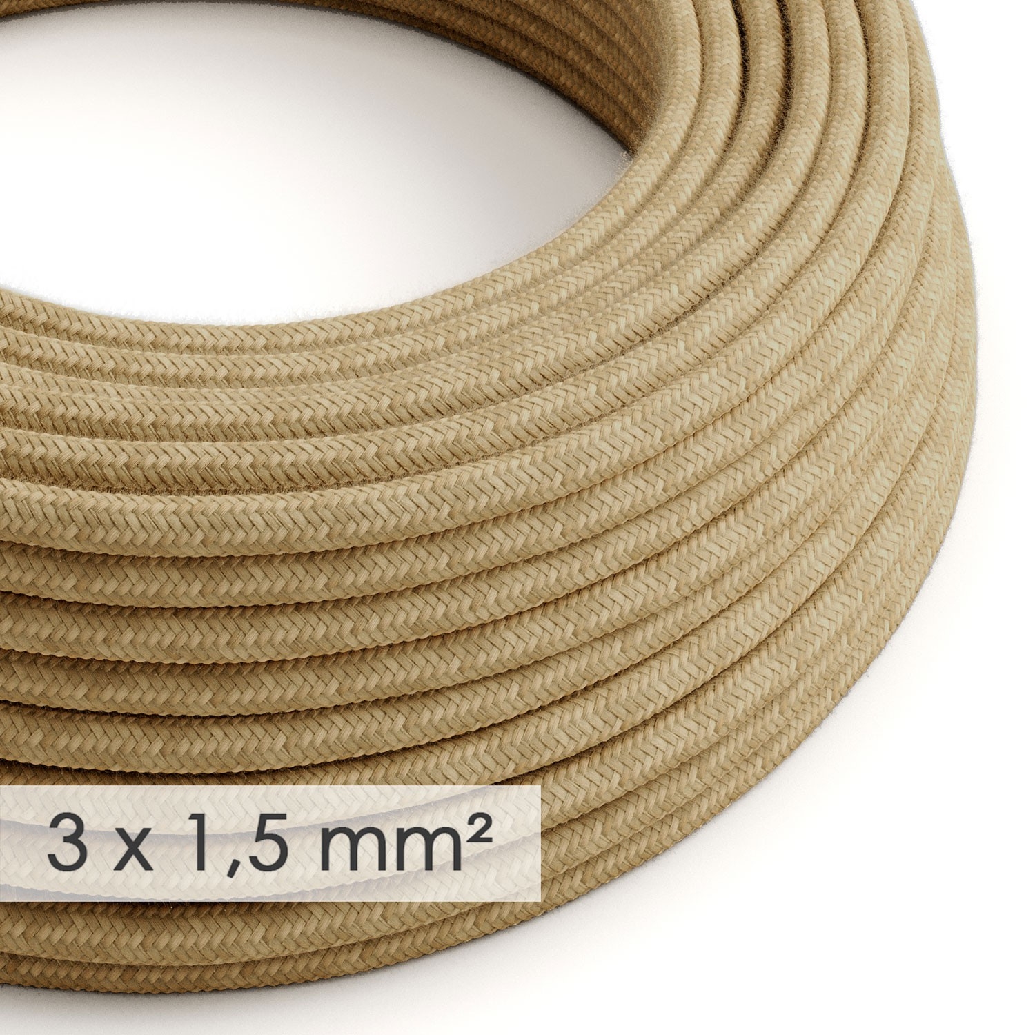 Extension Cord - Round Jute RN06 - 15/3 AWG