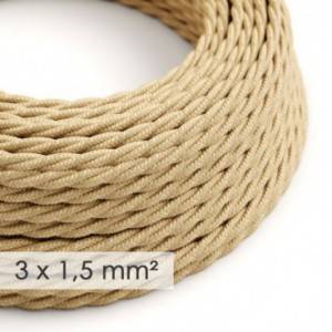 Extension Cord - Twisted Jute TN06 - 15/3 AWG