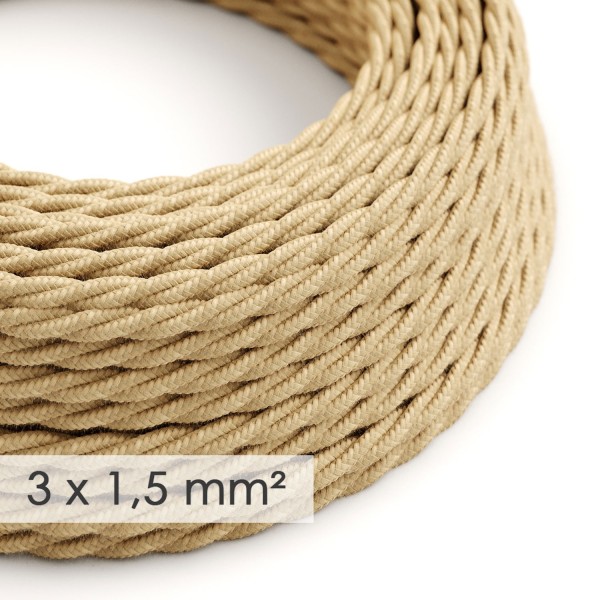 Extension Cord - Twisted Jute TN06 - 15/3 AWG