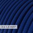 Extension Cord - Round Blue Rayon RM12 - 15/3 AWG