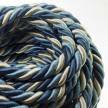 2XL Rope electrical wire 18/3 AWG wire inside. Bright fabric covering Bernadotte. 24mm.