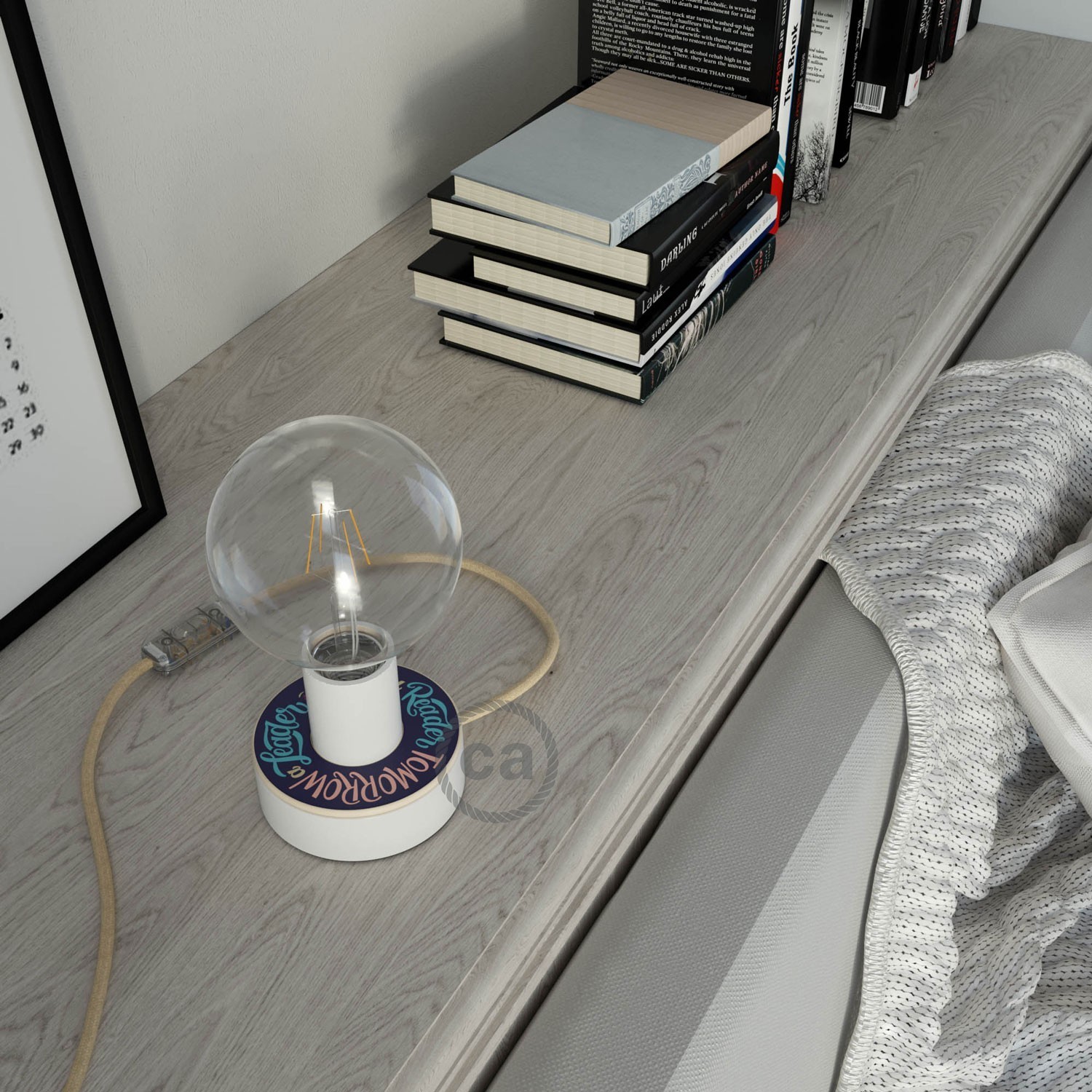 FULLER+LINCOLN - Mini-UFO by Pemberley Pond, 2-sided Wooden Pendant Light Shade
