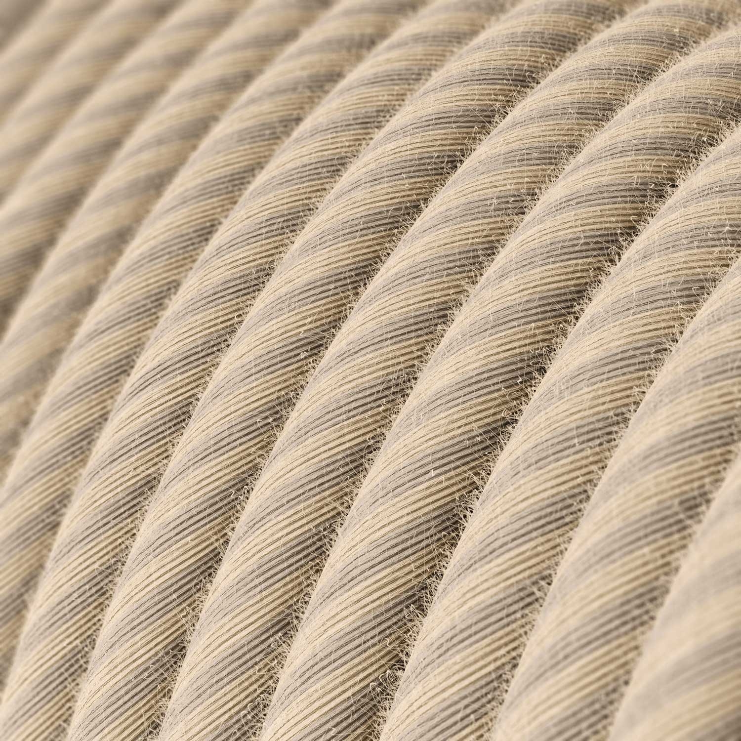 Round Electric Vertigo Cable covered by Straw Cotton and Linen ERD20