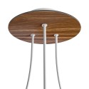 3 Holes - LARGE Round Ceiling Canopy Kit - Rose One System