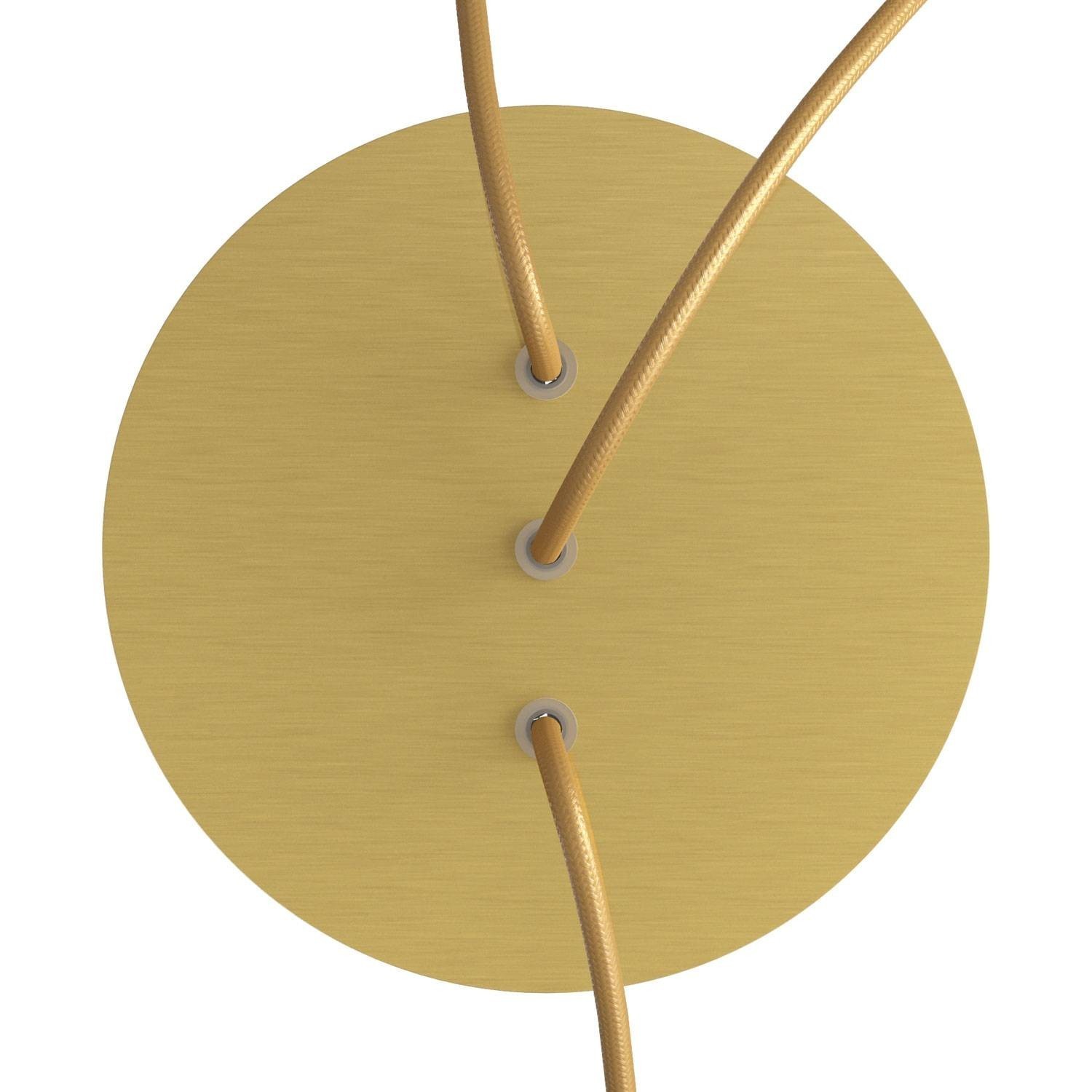 3 In-line Holes - LARGE Round Ceiling Canopy Kit - Rose One System