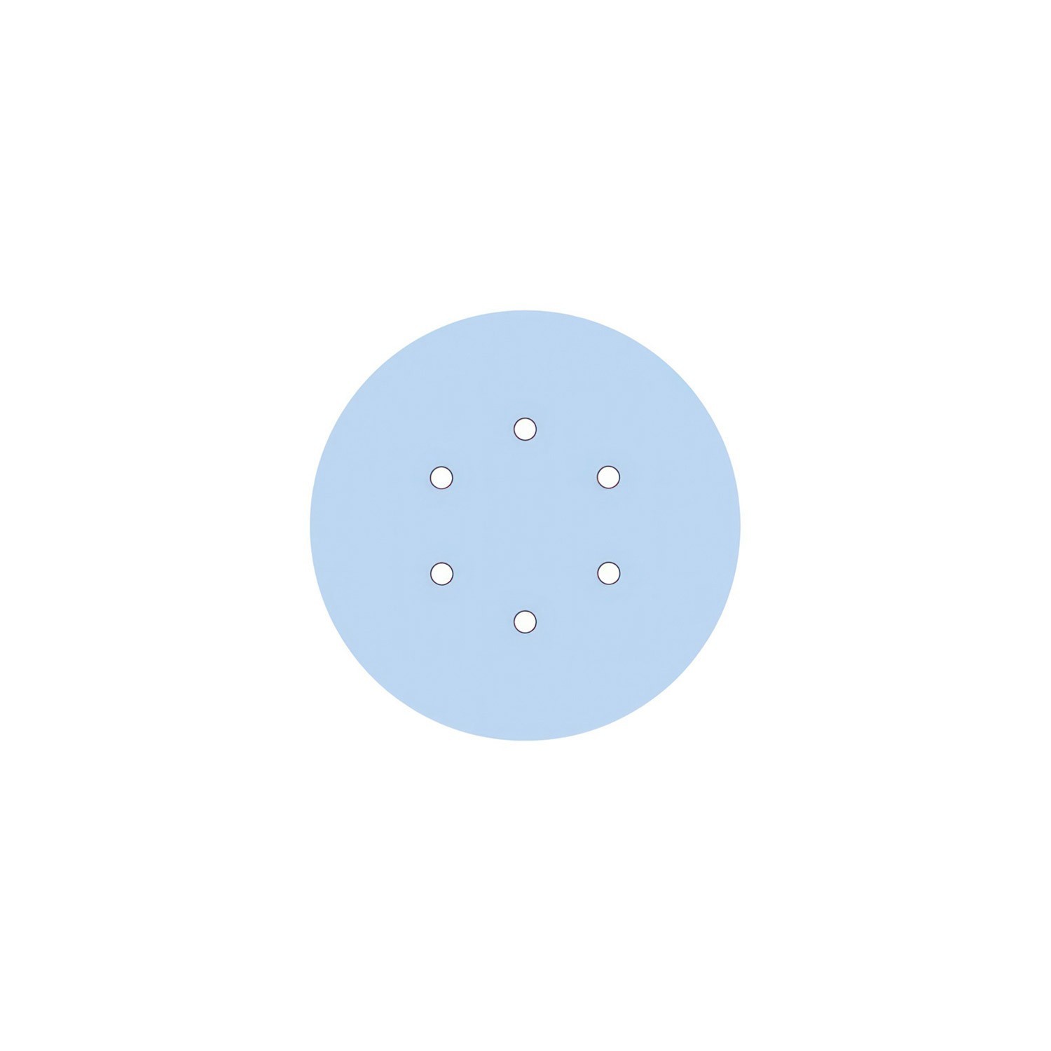 6 Holes - LARGE Round Ceiling Canopy Kit - Rose One System
